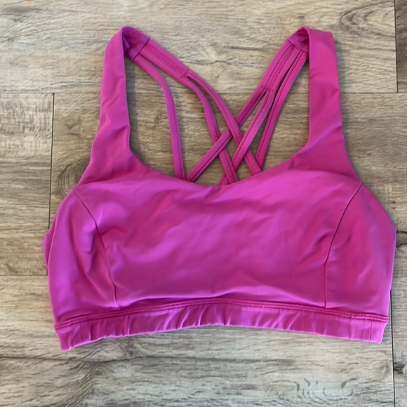 Hot pink Lululemon sports bra size 6 - Picture 1 of 3